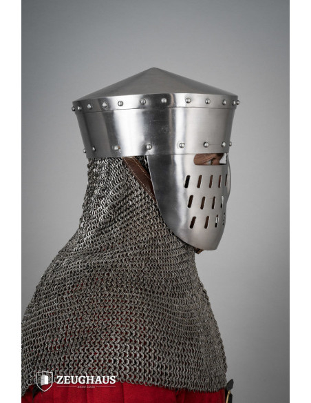 Kalota type crusader helmet, polished...
