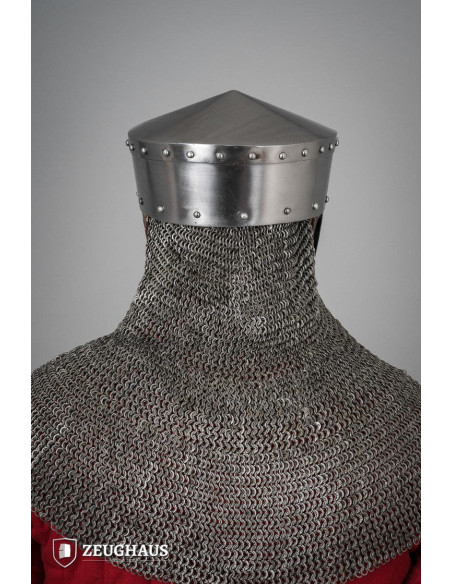 Kalota type crusader helmet, polished...