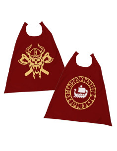 Reversible Viking cape for children (63x78 cm.) 2
