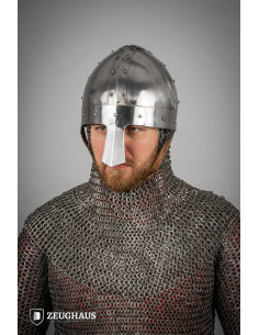 Viking Spangenhelm helmet, polished steel (1.6 mm.)