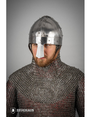 Viking Spangenhelm helmet, polished steel (1.6 mm.)