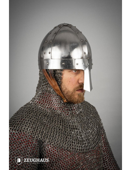 Viking Spangenhelm helmet, polished...