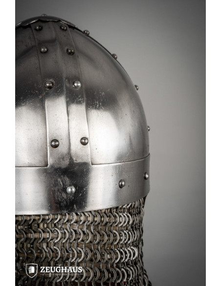 Viking Spangenhelm helmet, polished...