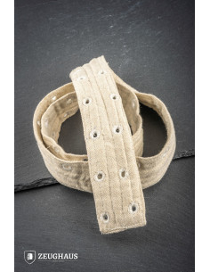 Medieval padded cotton belt, natural color 2