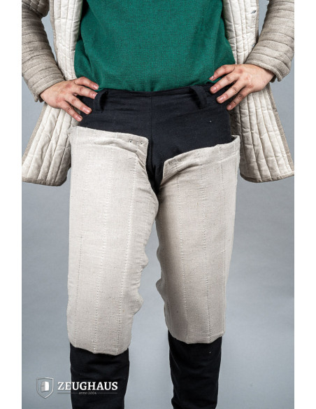 Medieval cotton padded legs, natural...