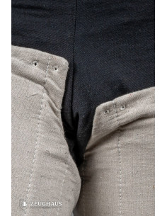 Medieval cotton padded legs, natural color 2
