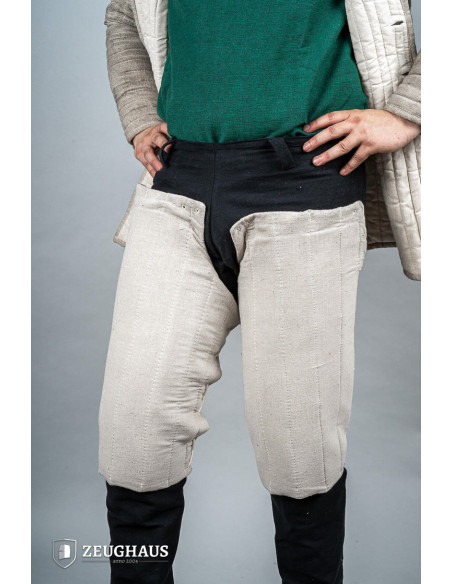 Medieval cotton padded legs, natural...