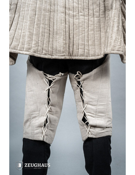 Medieval cotton padded legs, natural...