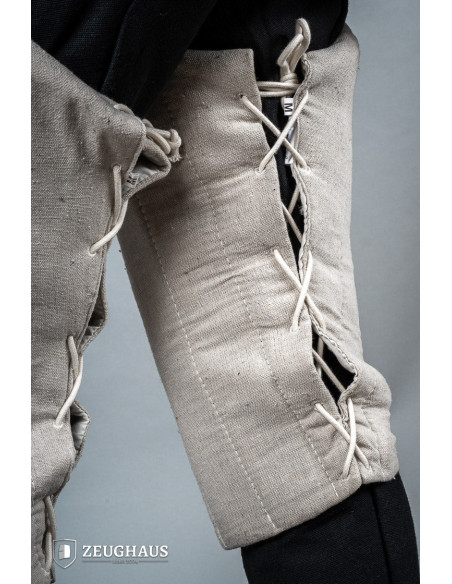Medieval cotton padded legs, natural...