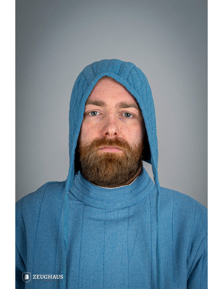 Padded cotton cap, blue