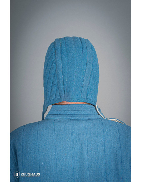 Padded cotton cap, blue
