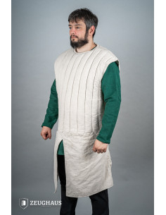Medieval sleeveless gambeson, natural color 2