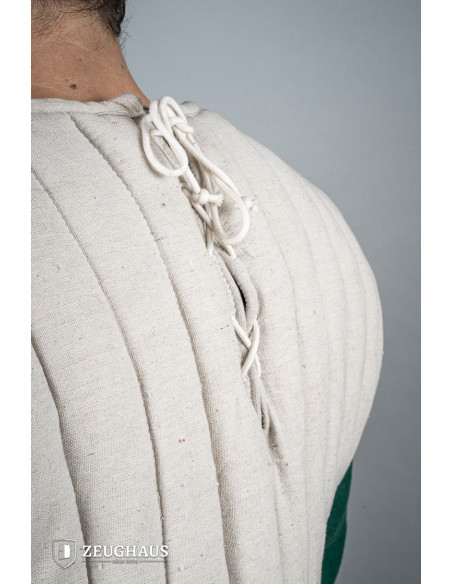 Medieval sleeveless gambeson, natural...