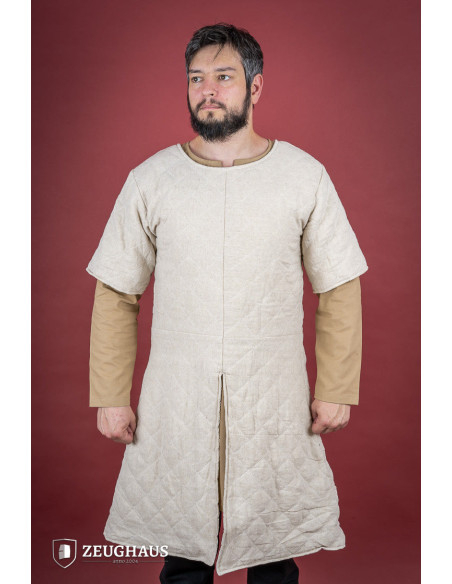 Medieval short-sleeved gambeson,...