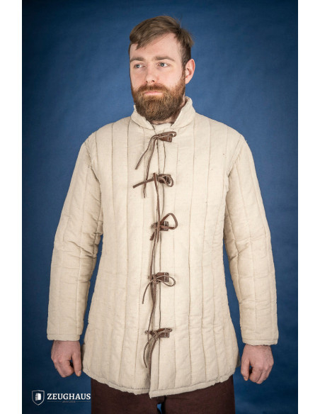 Thick medieval gambeson with laces,...