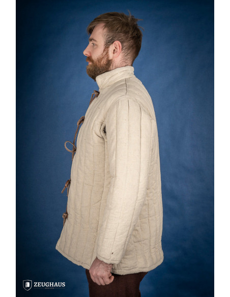 Thick medieval gambeson with laces,...