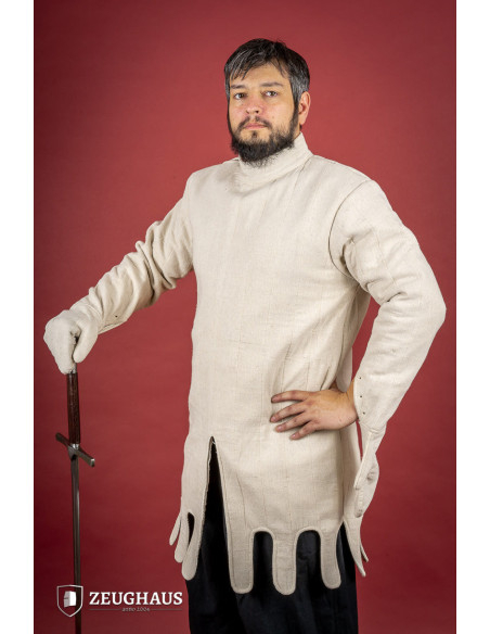 Light medieval gambeson with mittens,...
