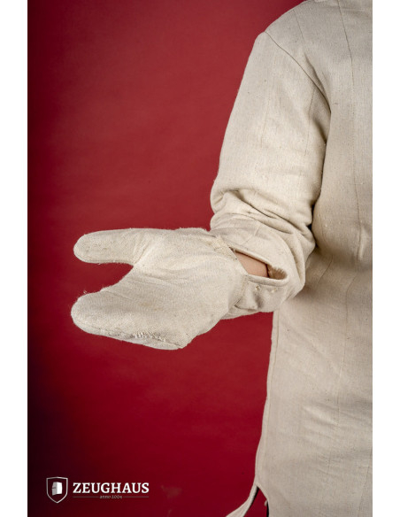 Light medieval gambeson with mittens,...