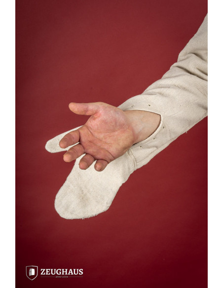 Light medieval gambeson with mittens,...