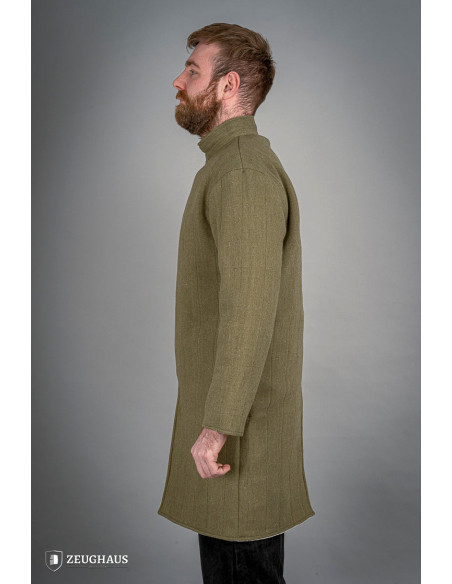 Medieval cotton infantry gambeson, green