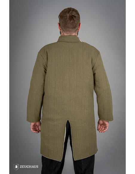 Medieval cotton infantry gambeson, green
