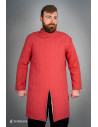 Medieval infantry cotton gambeson, red color