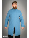 Medieval infantry cotton gambeson, blue