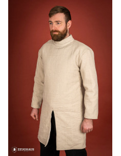 Medieval infantry cotton gambeson, natural color 2