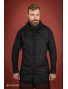 Medieval 14th century gambeson in cotton, black