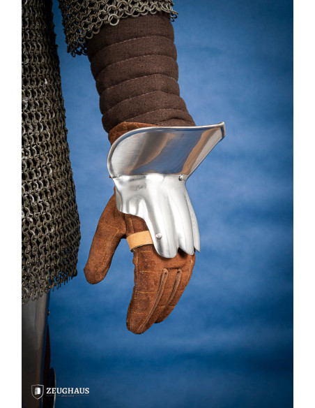 Medieval polished steel gauntlets...