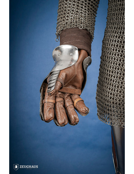 Medieval polished steel gauntlets...