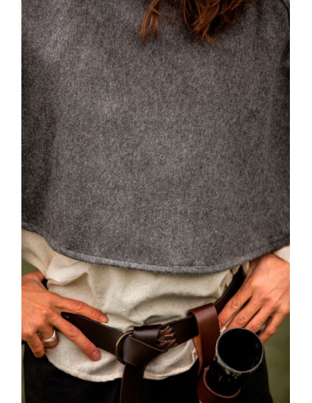 Medieval wool Gugel model Paul, gray Medieval wool Gugel model Paul, gray