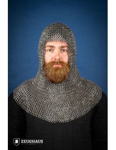 Executioner chain mail mild steel riveted ring (9 mm.)