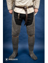 Medieval legs chain mail riveted rings (9 mm.)