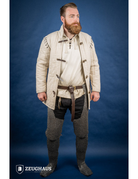 Medieval legs chain mail riveted...