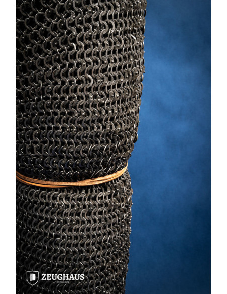 Medieval legs chain mail riveted...