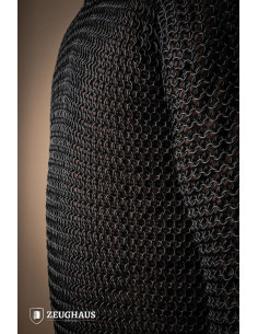 Haubergeon model burnished steel chain mail (10 mm.) 2
