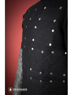 Medieval mild steel brigantine, black color 2