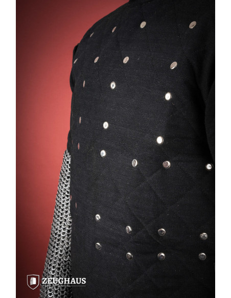 Medieval mild steel brigantine, black...