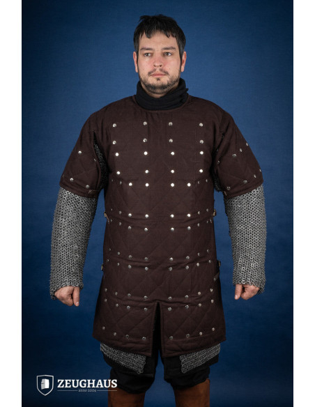 Medieval mild steel brigantine, brown...