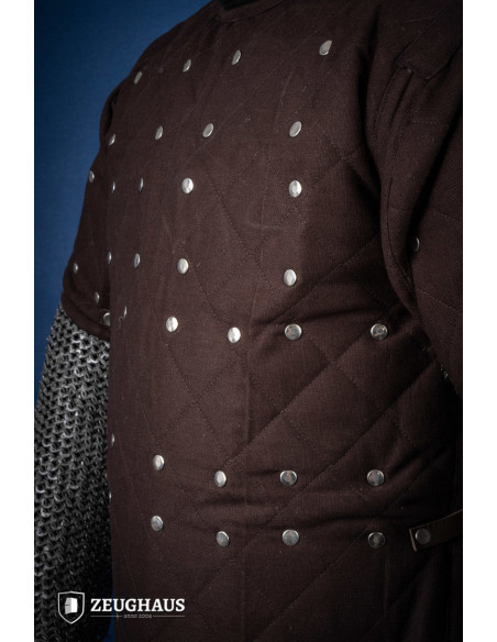 Medieval mild steel brigantine, brown...