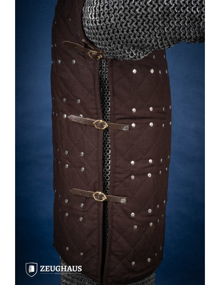 Medieval mild steel brigantine, brown...