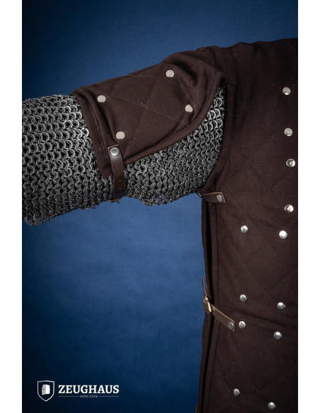 Medieval mild steel brigantine, brown...