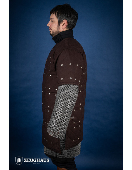 Medieval mild steel brigantine, brown...