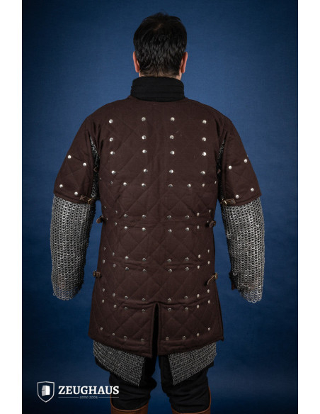 Medieval mild steel brigantine, brown...