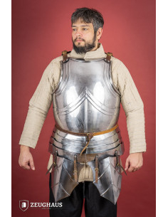 German medieval breastplate, 15th century, polished steel... 2