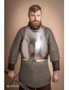 Medieval mercenary breastplate polished steel (1.6 mm.)
