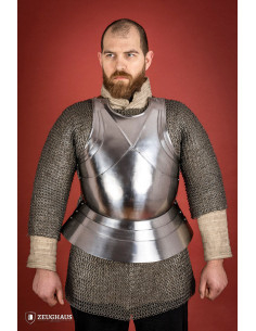 Medieval Milanese infantry breastplate polished steel... 2
