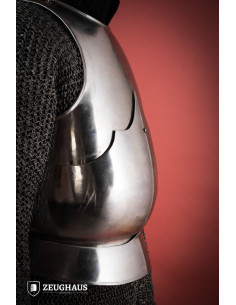 Medieval breastplate 15th century. polished steel (1.6 mm.) 2
