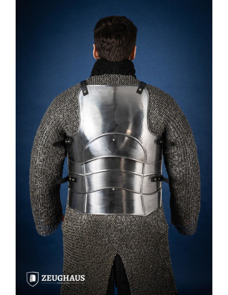 Medieval cuirass with straps,...